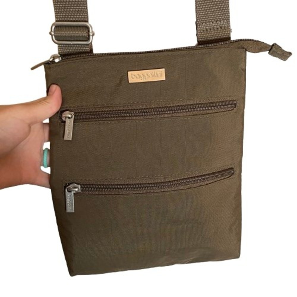 Baggallini Womens Crossbody Bag Brown Nylon Lightweight‎ Travel Vacation Casual - Picture 5 of 11